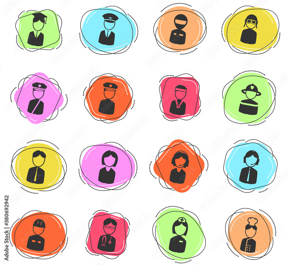 Ocupation simply icons