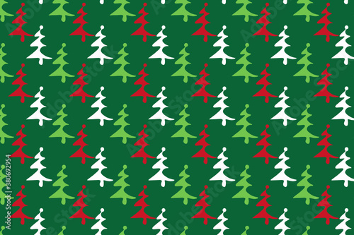 Simple christmas tree pattern design. suitable for wallpapers and backgrounds