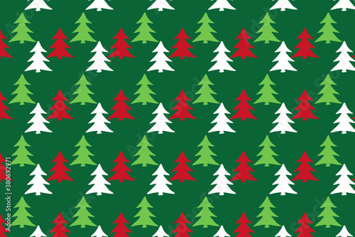 Simple christmas tree pattern design. suitable for wallpapers and backgrounds