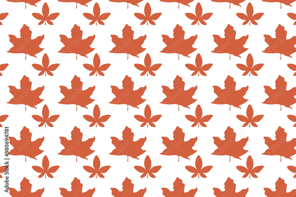 Simple autumn leaf pattern design. suitable for wallpapers and backgrounds Simple autumn leaf pattern design. suitable for wallpapers and backgrounds