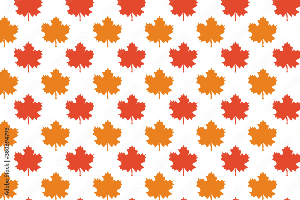 Simple autumn leaf pattern design. suitable for wallpapers and backgrounds Simple autumn leaf pattern design. suitable for wallpapers and backgrounds