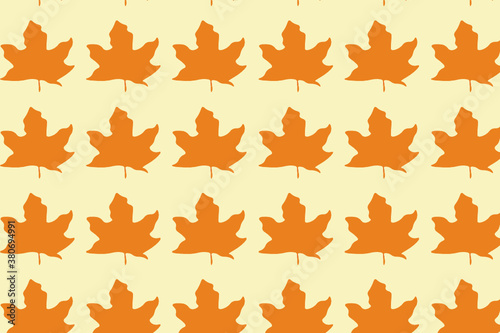 Simple autumn leaf pattern design. suitable for wallpapers and backgrounds