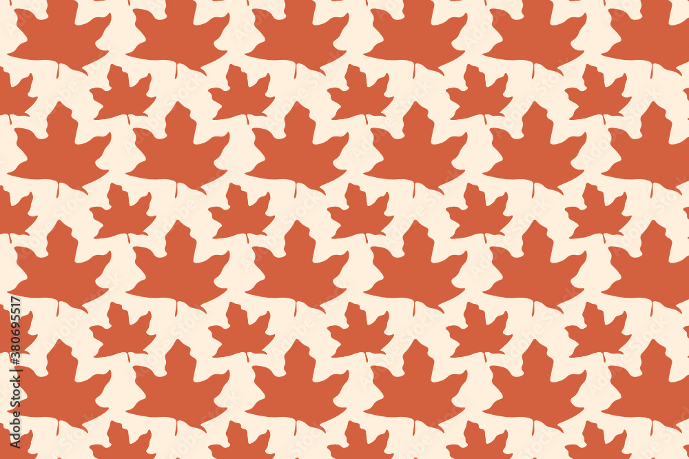 Simple autumn leaf pattern design. suitable for wallpapers and backgrounds Simple autumn leaf pattern design. suitable for wallpapers and backgrounds