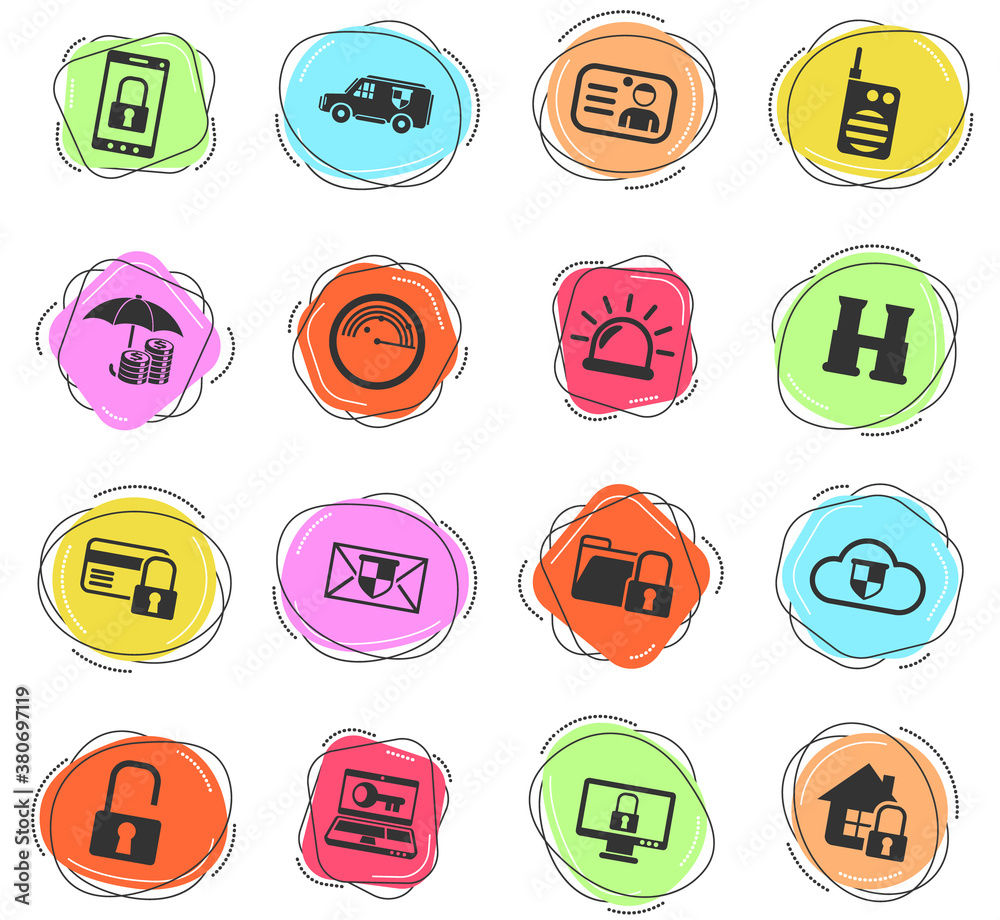 security icon set