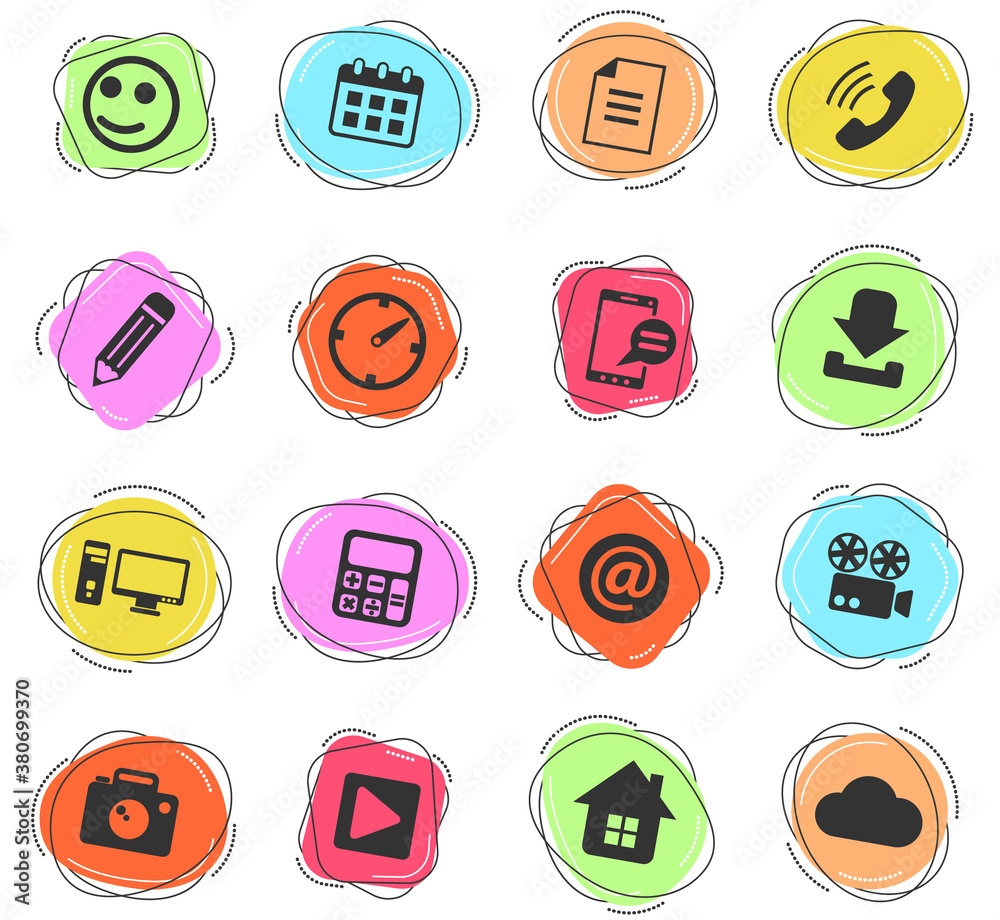 social media icon set social media icon set