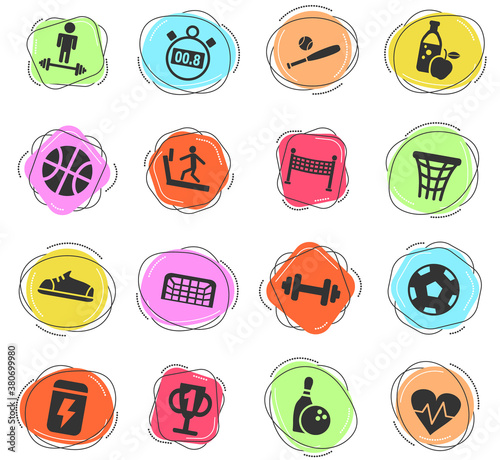 sport icon set