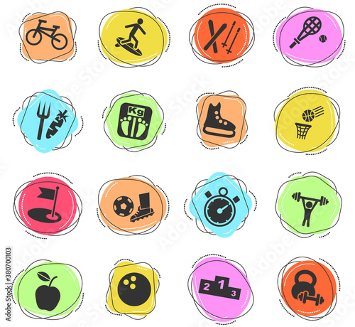sport icon set