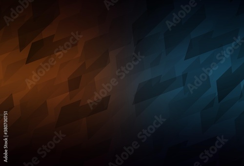 Dark Blue, Yellow vector template with rhombus.