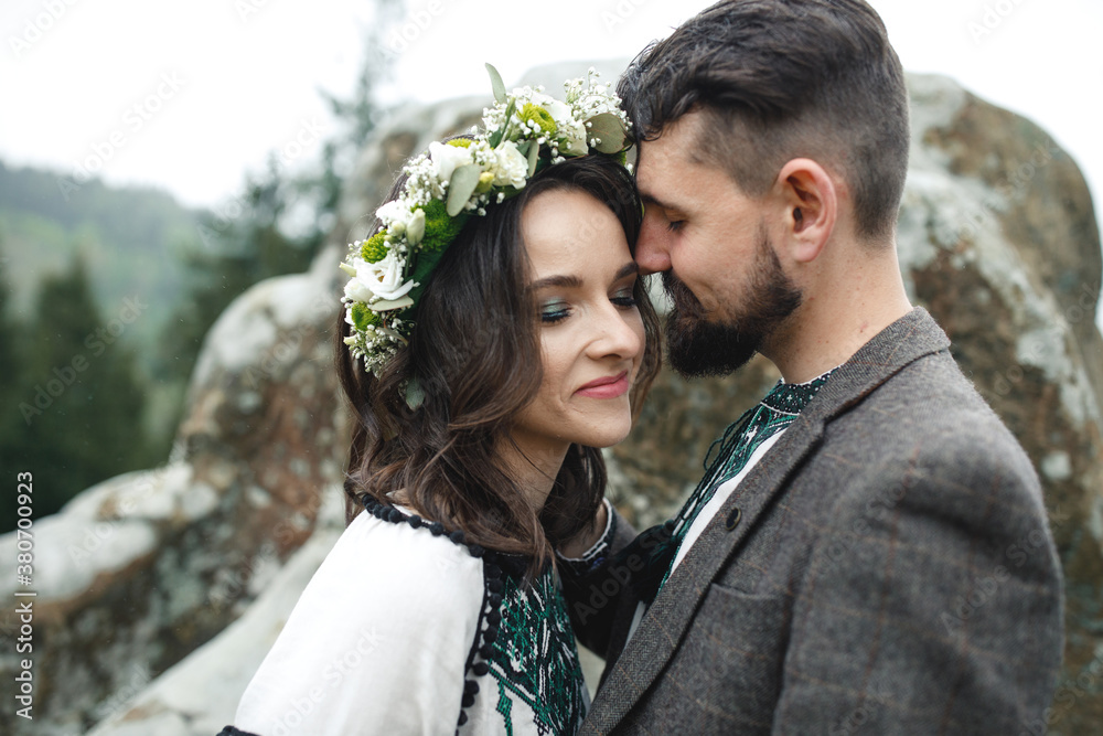 Photo of lovely romantic newlywed. Photo of lovely romantic newlywed.