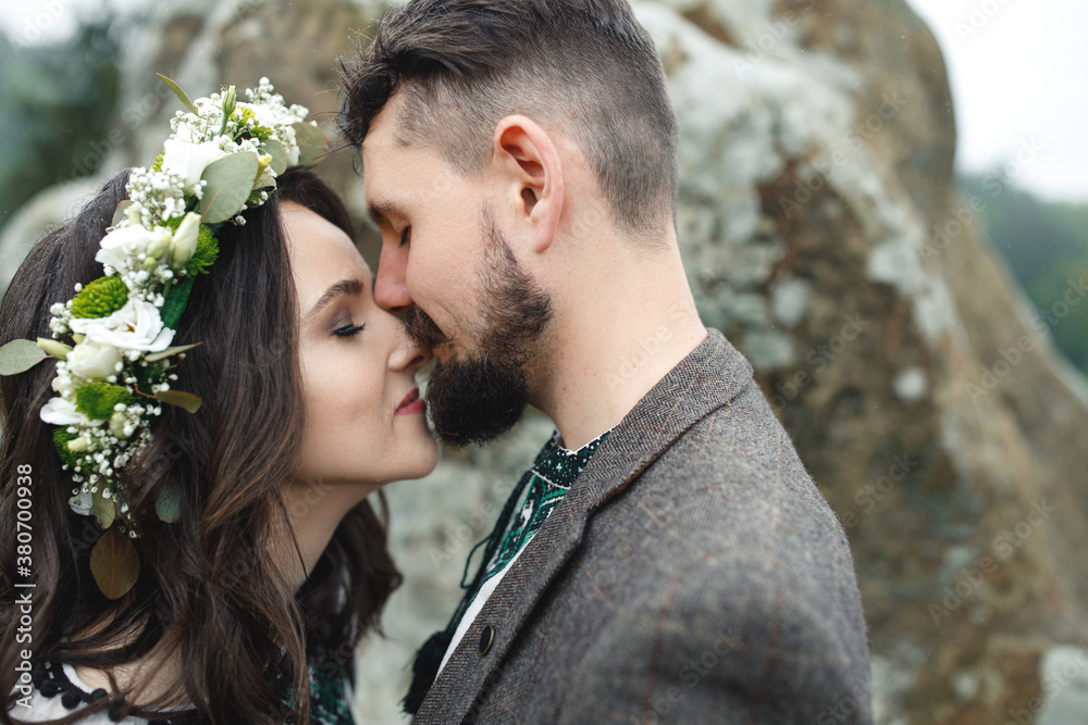 Sensitive photo of lovely couple. Sensitive photo of lovely couple.