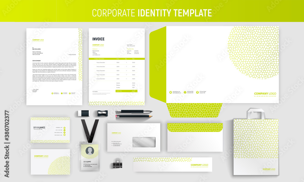 Modern stationery template Stock Vector | Adobe Stock