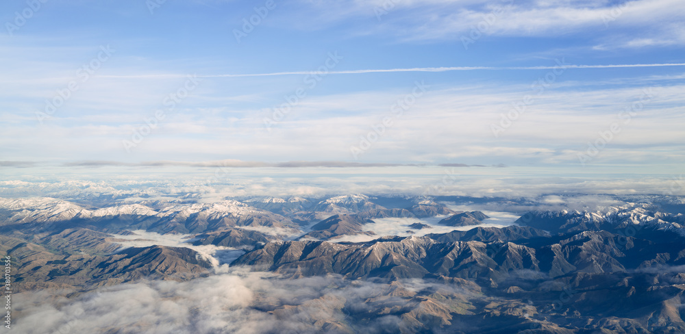 Southern Alps, top of the South Island New Zealand Southern Alps, top of the South Island New Zealand