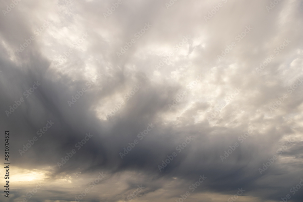 Cloudy sky during a storm