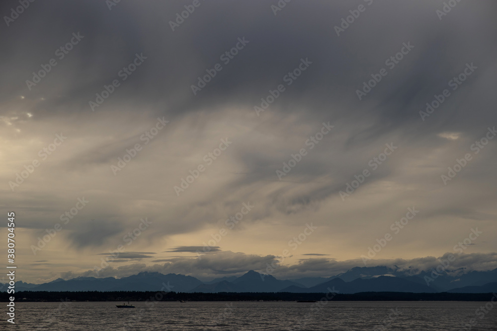 Cloudy sky during a storm