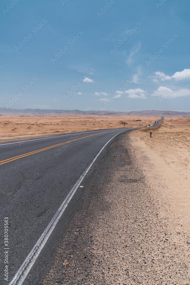 Empty road in the desert Empty road in the desert