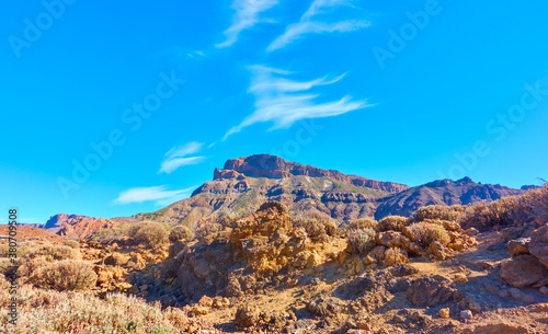 Panoramic view of highland in Tenerife island