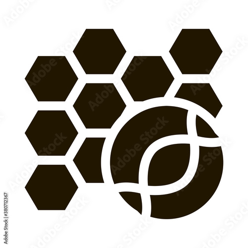 Molecular Nanobiotechnology Biomaterial glyph icon . Biology And Science Flasks, Bioengineering, Dna And Medicine Biomaterial Pictogram. Monochrome Illustration