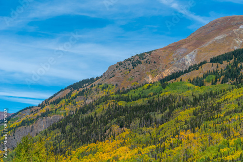 landscape with mountains and sky