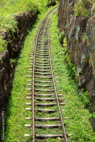 Upcountry mainline railway track Sri Lanka photo