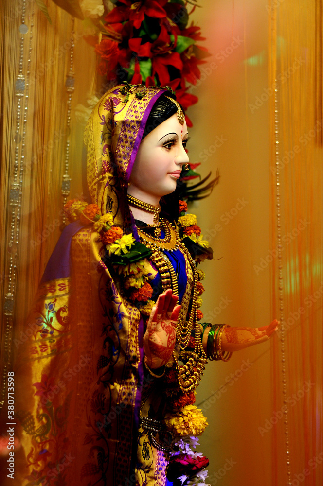 The Hindu goddess Gauri devi Stock Photo | Adobe Stock