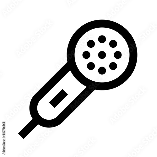 bath room or toilet related bidet shower or hand shower vector in lineal style,