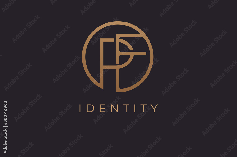 Abstract initial letter p and f logo,usable for branding and business logos, Flat Logo Design Template, vector illustration Abstract initial letter p and f logo,usable for branding and business logos, Flat Logo Design Template, vector illustration
