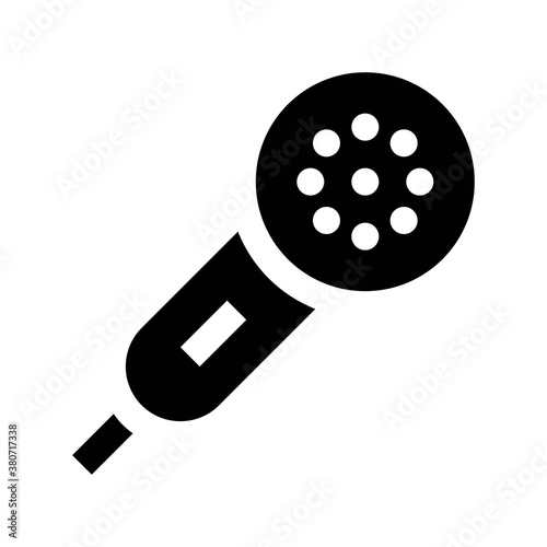 bath room or toilet related bidet shower or hand shower vector in solid design,