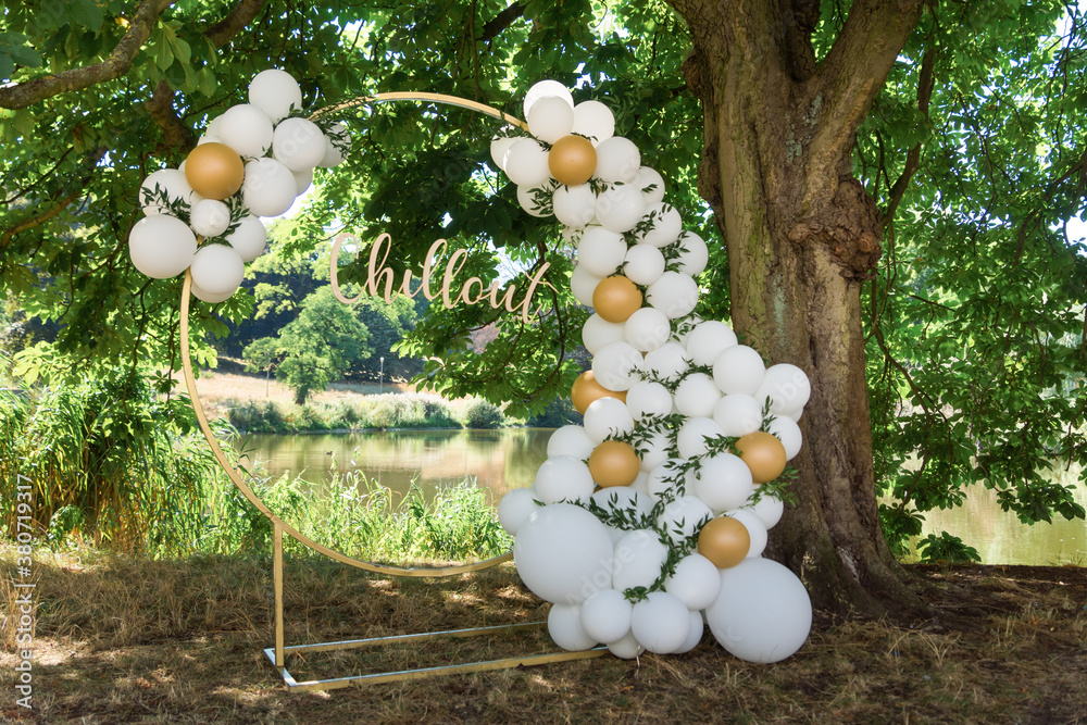 Balloon wedding sale arch
