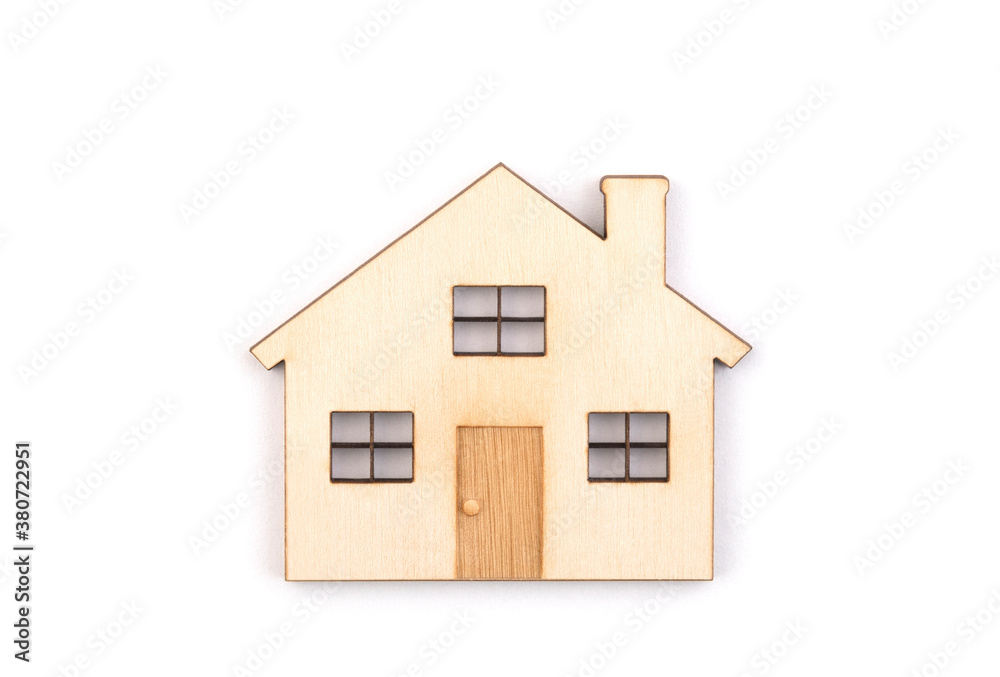 Wooden house isolated on white background with clipping path Wooden house isolated on white background with clipping path