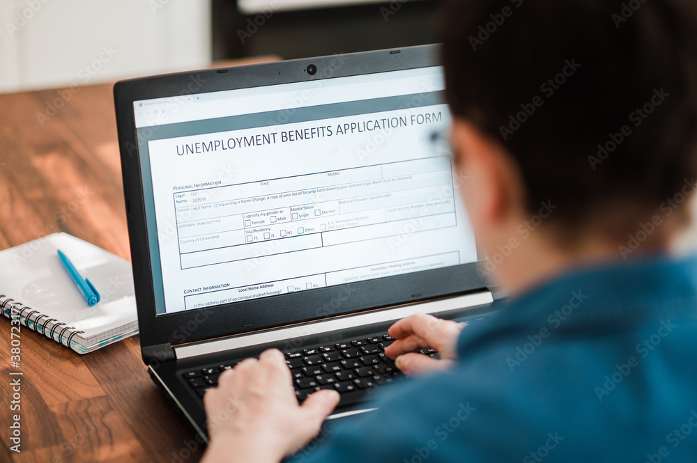 Woman applying for assistance Woman applying for assistance