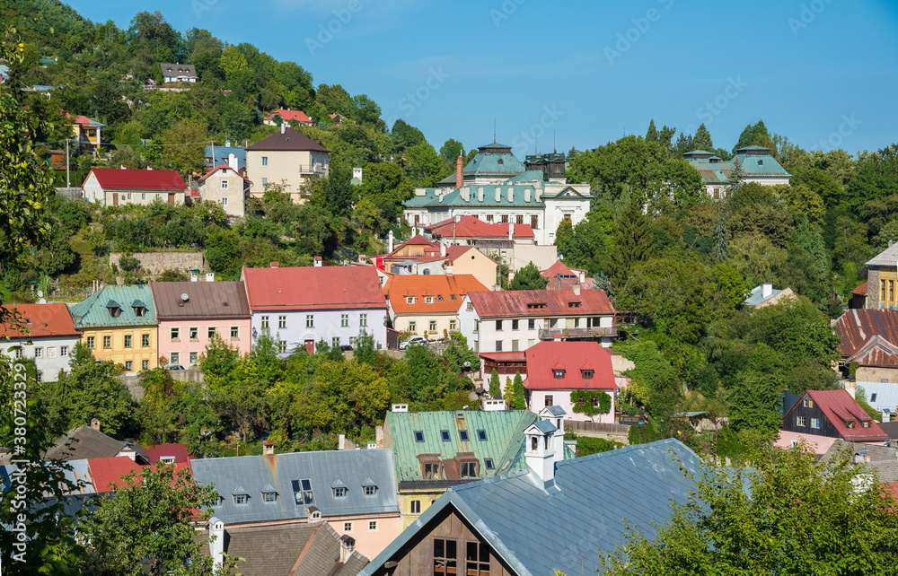 Banska Stiavnica is old medieval mining centre. Unesco heritage town