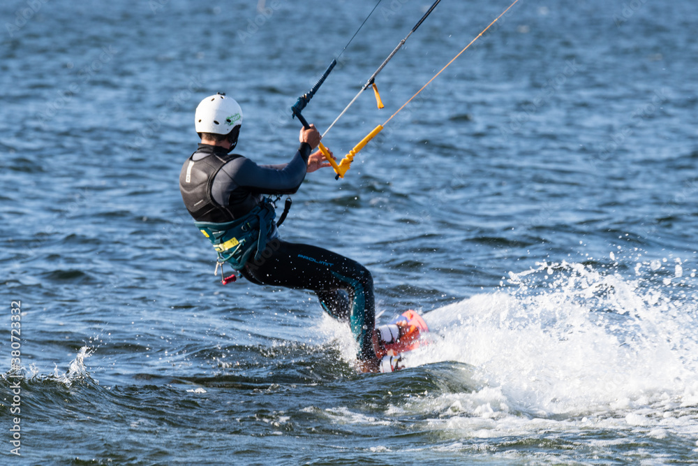 Naklejka premium kite surfing