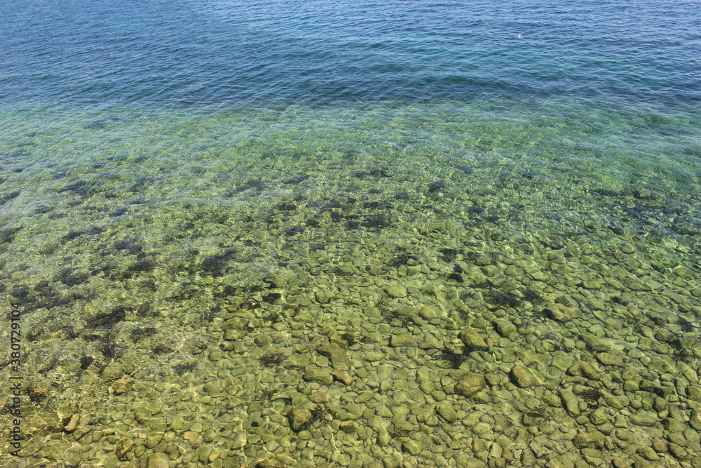 Eau transparente du lac de Neuchâtel