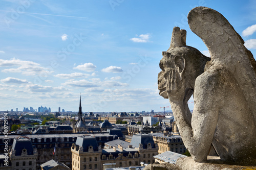 photography of a gargoyle in paris