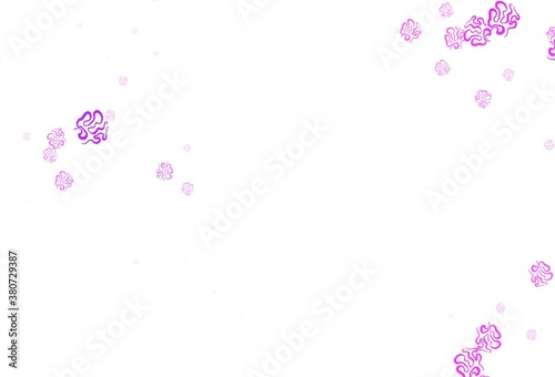 Light Purple vector template with chaotic shapes. © smaria2015
