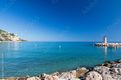 view of the sea with lighthouse © Florian
