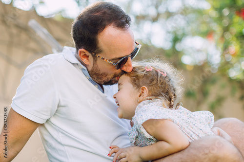 Father and daughter