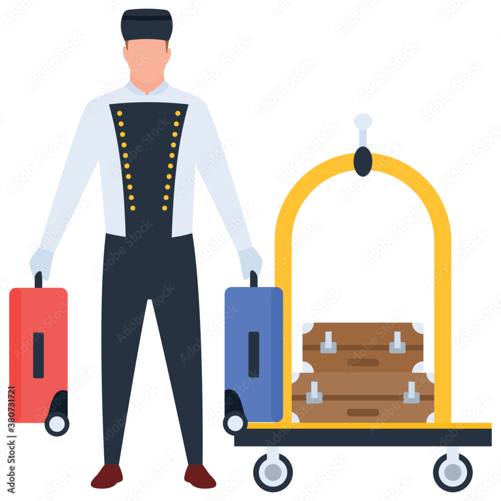 Porter illustration vector
Porter illustration vector
