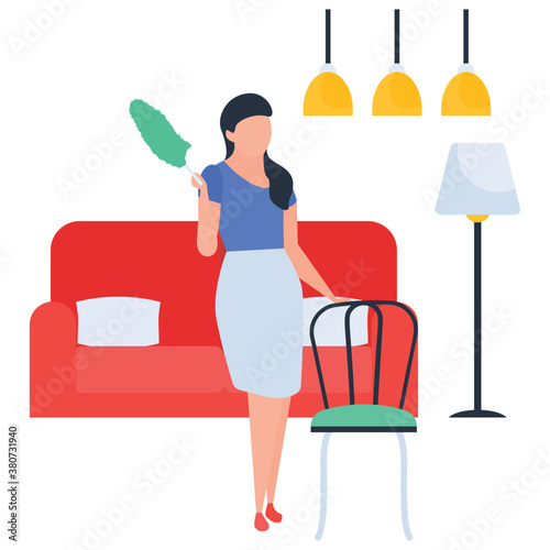 
Housekeeping illustration vector 

