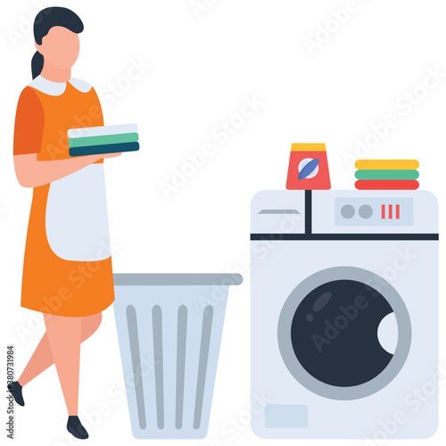
Housekeeping illustration vector 
