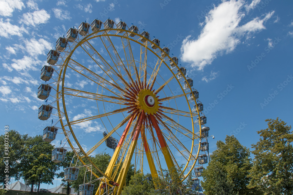 little octoberfest in the olympic park in munich little octoberfest in the olympic park in munich