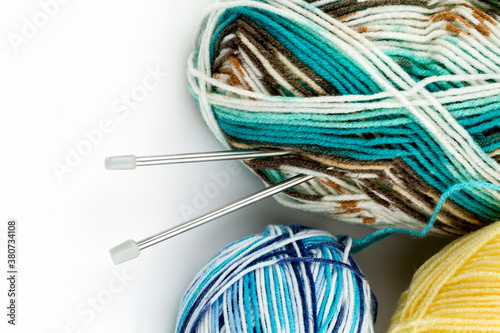 Close up shot of colored wo...