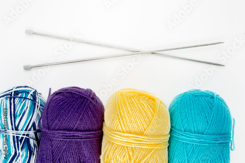 Close up shot of colored wo...