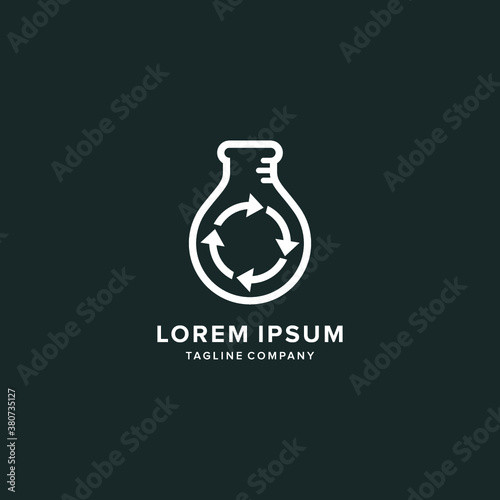 vector logo Labs icon botle illustrations