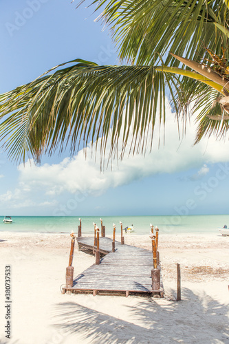Pier in Holbox, Mexico photo