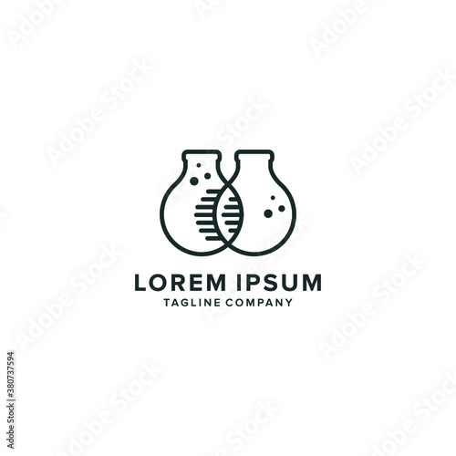 vector logo Labs icon botle illustrations