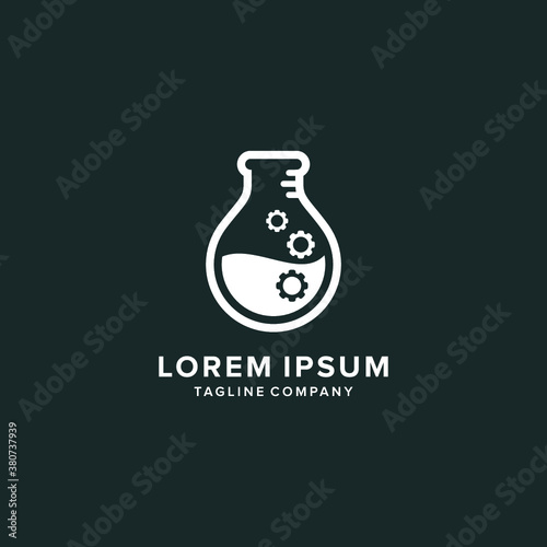 vector logo Labs icon botle illustrations