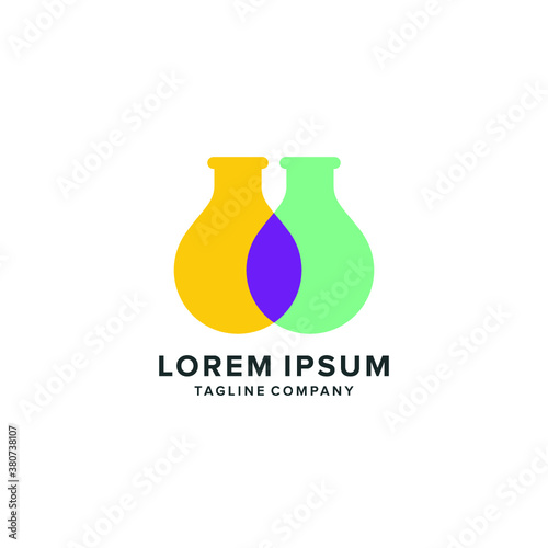 vector logo Labs icon botle illustrations