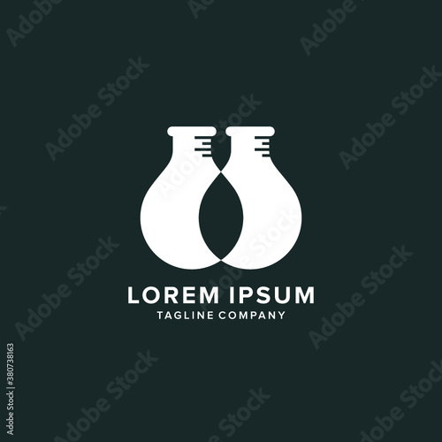 vector logo Labs icon botle illustrations