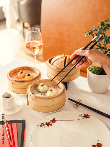 Dim Sum with chopsticks